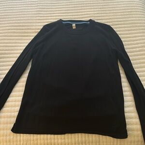 Black Lululemon open back/breezy sweater - size 8